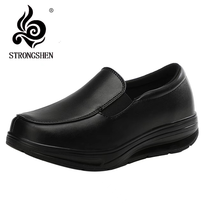 Women'S Shoes For Neuropathy - Strongshen sapatos femininos primavera moda genuína