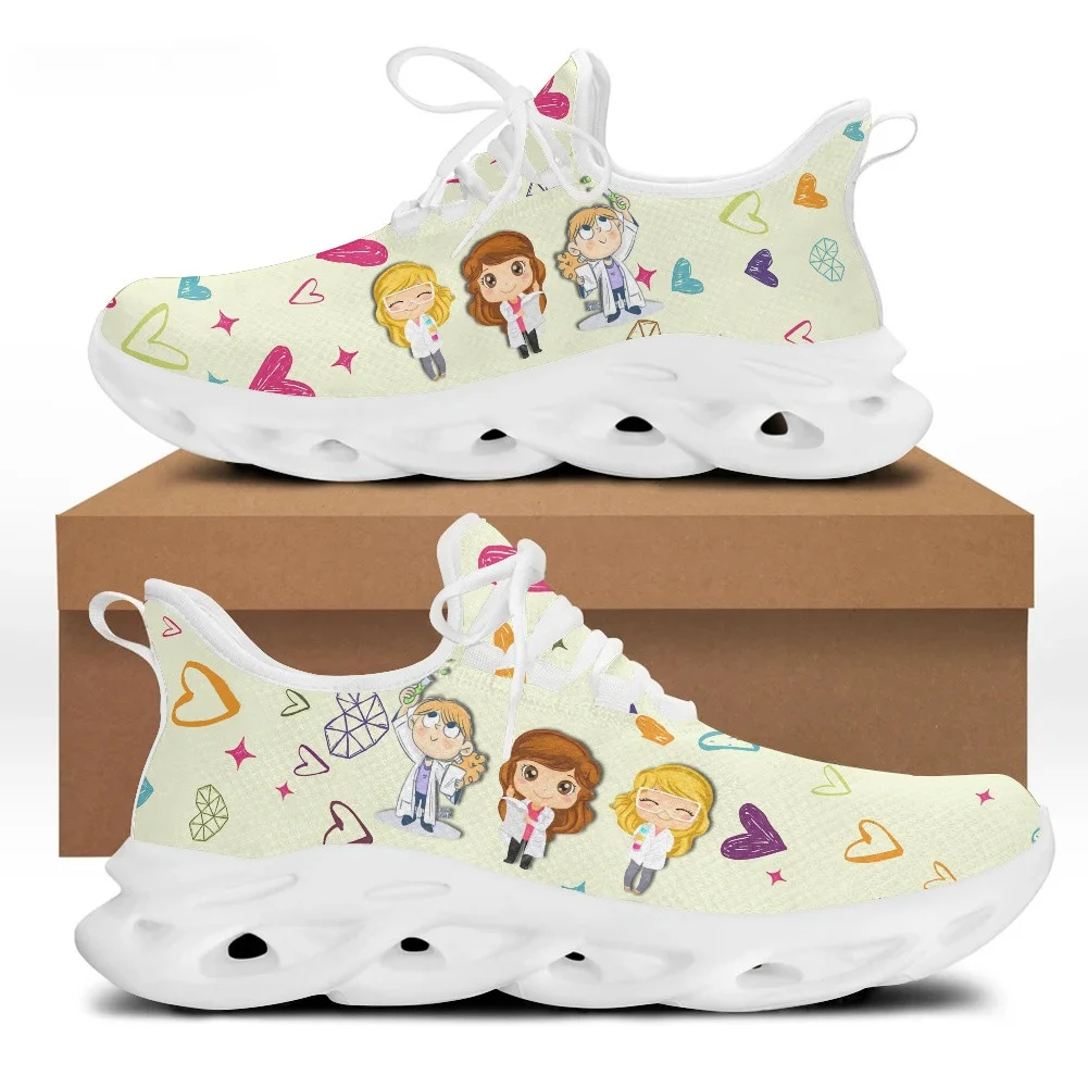 Mesh Sneaker Women - Bonito dos desenhos animados médico enfermeira