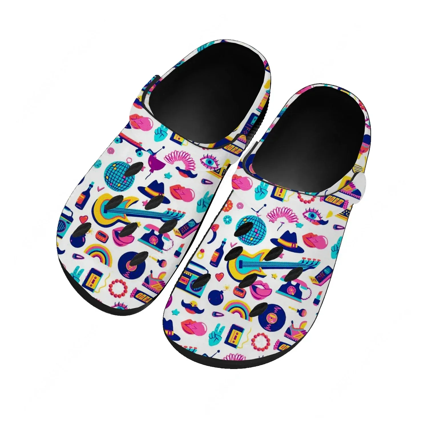 Women'S Shoes In The 90S - Sandálias Divertidas com Ícones Retrô dos