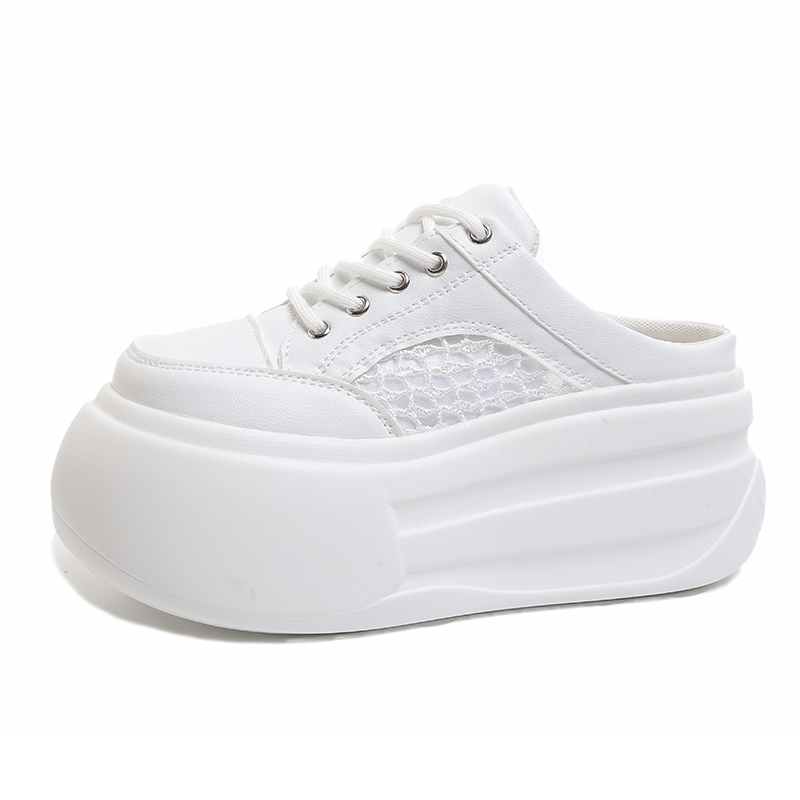 Platform Sneakers Chunky - Sandálias Femininas de Salto Alto de