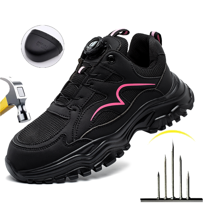 Mesh Sneaker Women - Sapatos de Trabalho Femininos com Biqueira