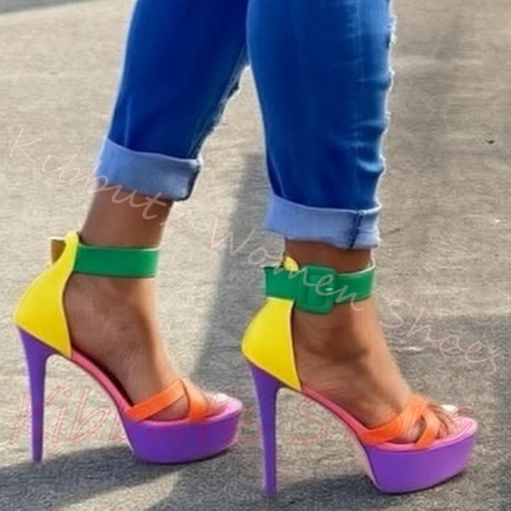 Sandálias de Salto Stiletto co - Women'S Shoes Y2K avaliação e preço