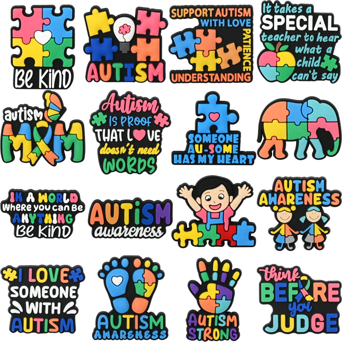 16-100 peças Be Kind Autismo A - Women Shoes Kinds avaliação e preço