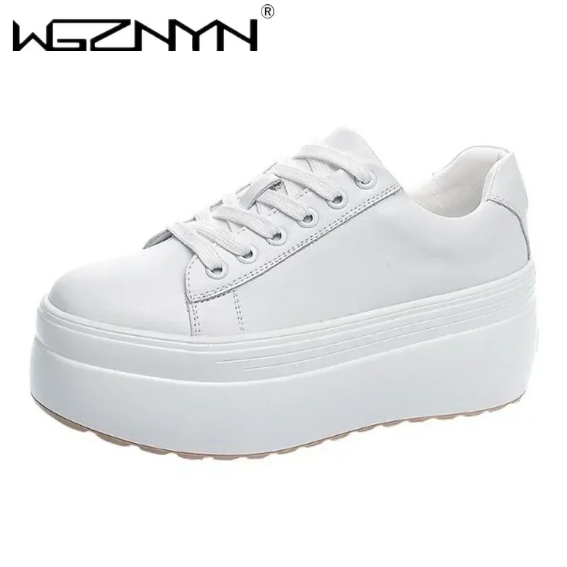 Tênis Feminino Casual de Couro - Platform Sneakers Chunky avaliação e preço