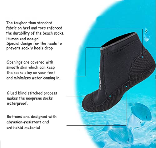 3mm Neoprene Mergulho Meias Vo - Women'S Shoes For Neuropathy avaliação e preço